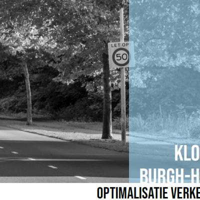 beeld van de Kloosterweg met tekst: Kloosterweg Burgh-Haamstede - Optimalisatie verkeersveiligheid